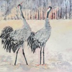 Kraniche im Winter